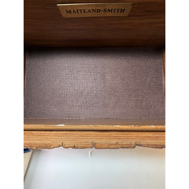 Vintage Maitland-Smith Coconut Bark Domed Decorative Chest With Metal Accents For Sale - Image 10 of 11