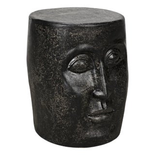 Head Side Table, Black Fiber Cement For Sale