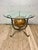 Late 20th Century Vintage Hollywood Regency Steel, Brass & Glass Globe Side Table For Sale - Image 5 of 11
