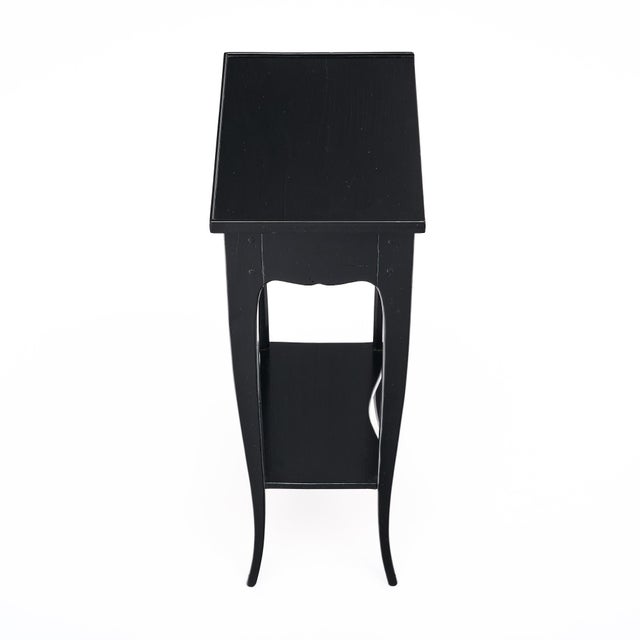 Petite French Ebonized Side Table For Sale - Image 4 of 9