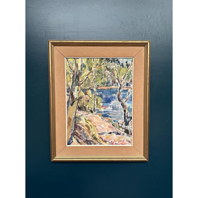 Original Vintage Oil on Canvas – “Landscape Nature” – Signed – Framed – 68 × 56 cm (26.8" × 22") incl. frame An original...