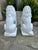 Paint Vintage French White Painted Concrete Lions - A Pair For Sale - Image 7 of 15