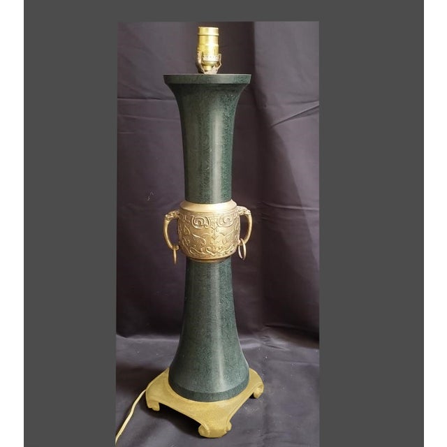 Gorgeous Table Lamp in Good Vintage Condition. Solid and Firm. There is wear that is usual for its age. Please study the...