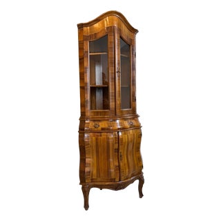 Baroque Corner Display Cabinet, 1980s For Sale