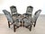 Mid 20th Century Vintage Louis XIII Style Dining Chairs – Set of 4 For Sale - Image 5 of 12