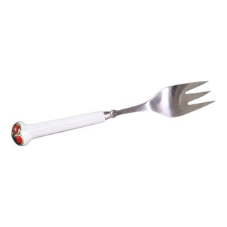 1970s Boho Chic Denby Regency White Jewel Flatware - Salad Forks For Sale