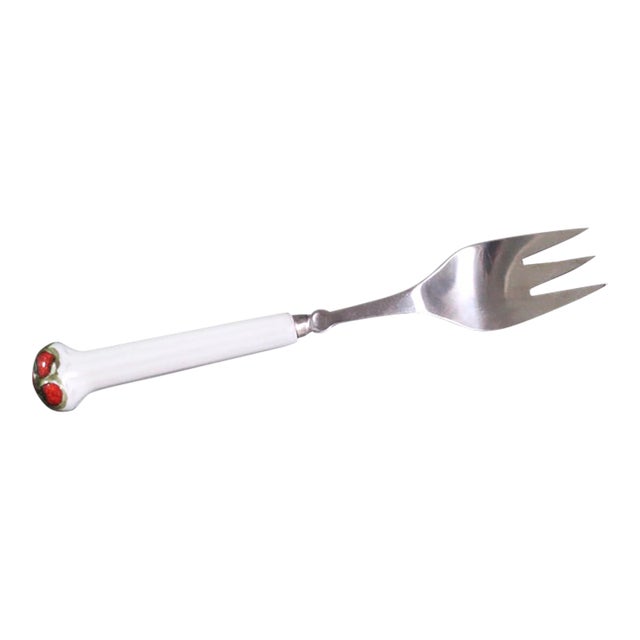 1970s Boho Chic Denby Regency White Jewel Flatware - Salad Forks For Sale