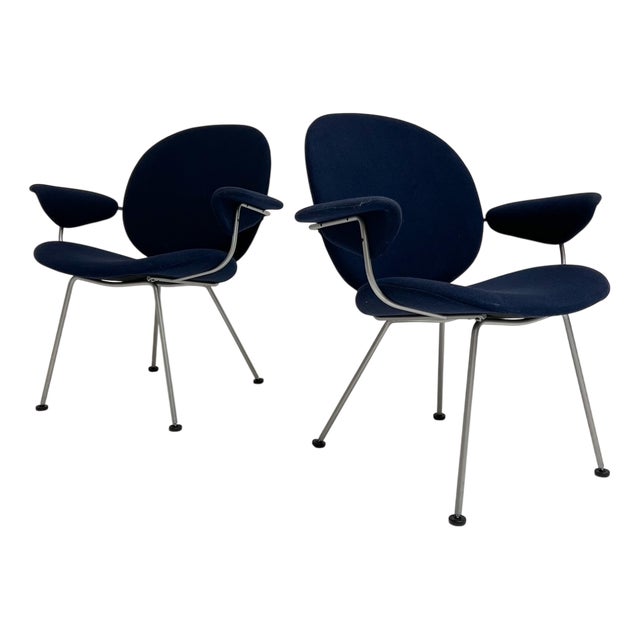 Dark Bleu Kembo Armchair by W.H. Gispen for Kembo, 2003 For Sale