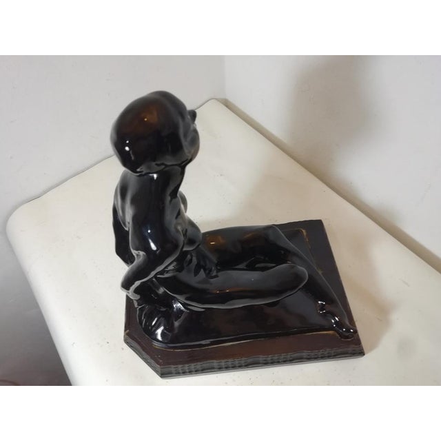 Figurative Ceramic Sculpture by Riccardo Gatti, Faenza, Italy, 1930s For Sale - Image 14 of 18