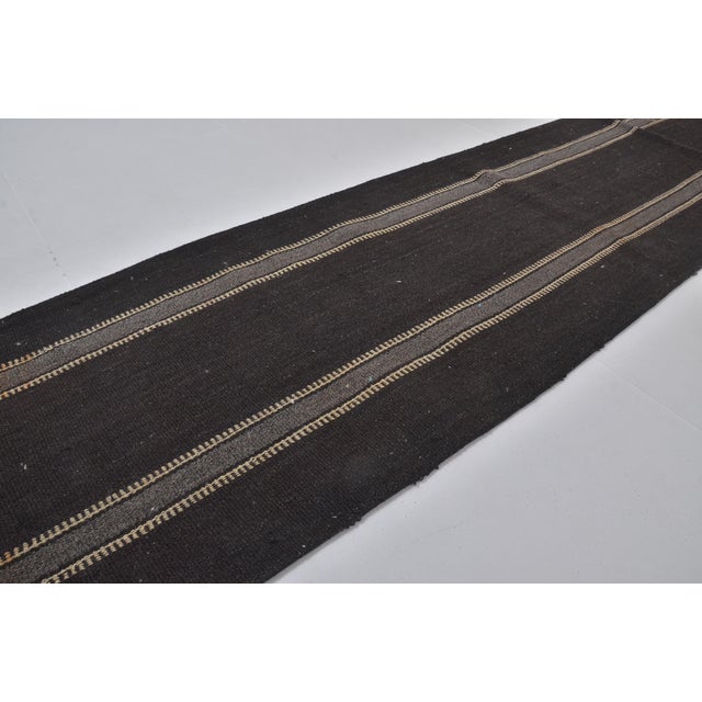 Vintage Anatolian Stripe Kilim Runner For Sale In Phoenix - Image 6 of 9