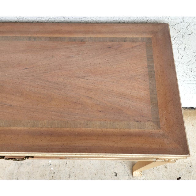 Italian Neoclassical Console Table Lion Heads Greek Key Vintage For Sale - Image 10 of 14