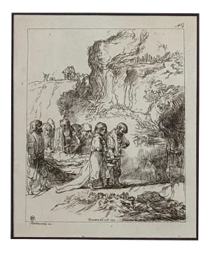 Circa 1770 Rembrandt Etching #4, by Francesco Novelli