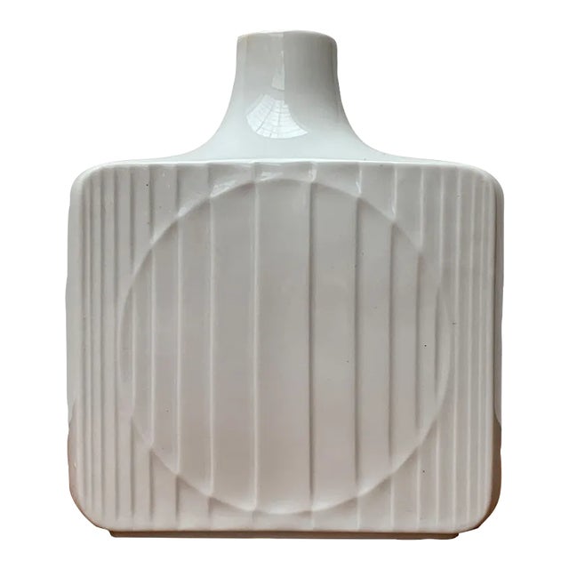 Vintage German Minimalist Porcelain Vase from Fürstenberg For Sale