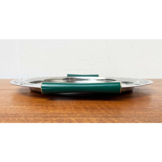 Metal Postmodern Metal Tray from Inoxbeck, Italy, 1980s For Sale - Image 7 of 18