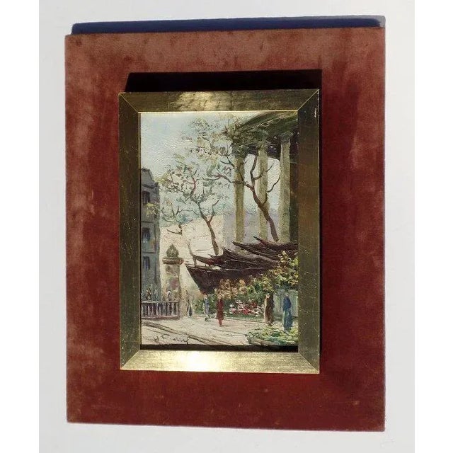 1960s Parisian Street Scene Oil Painting, Framed For Sale - Image 9 of 10