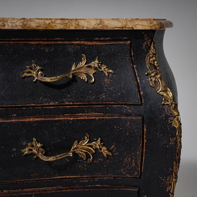 Wood Baroque-Style Chest of Drawers, 1900s For Sale - Image 7 of 10