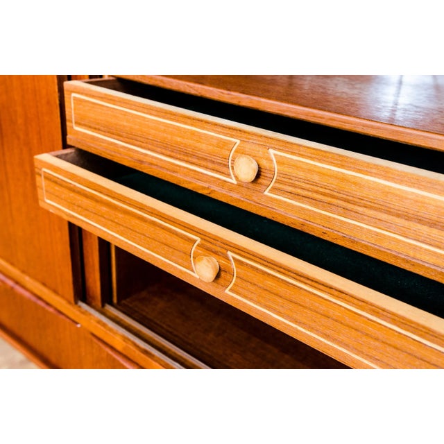 Wood Danish Teak Highboard by E. W. Bach for Sejling Skabe, 1950s For Sale - Image 7 of 16