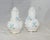Traditional Mid Century Royal Albert Bone China Blue Floral Gold Accents Salt & Pepper Shakers- a Pair For Sale - Image 3 of 7