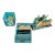 '89 Mallard Duck Themed Desk Set in Stained Glass Signed - 3 Pieces For Sale