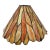 Vintage Tiffany-Style Stained Glass Lamp Shade, Orange, Amber, Goldenrod For Sale