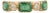 Pinion Bezel Set 2.07 Ct Zambian Emerald Three Stone Diamond Wedding Band Size 5 For Sale