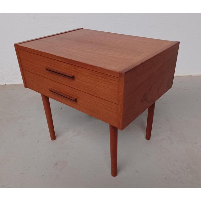 Fully Restored Danish Teak Nightstands, 1970s, Set of 2 For Sale - Image 4 of 9