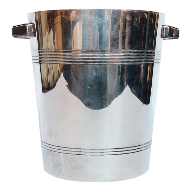 Wiskemann Art Deco Silver-Plated Champagne Bucket For Sale