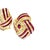 Early 21st Century 18k Yellow Gold 4cts Rubies & 0.60cts Diamonds Studded Ribbon Wave Earrings, A Pair For Sale - Image 5 of 11