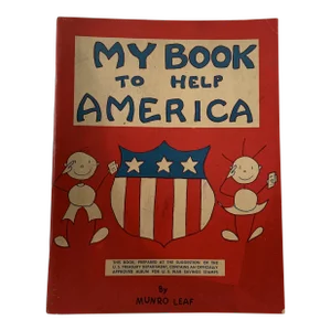 1942 My Book to Help America Munro Leaf Book