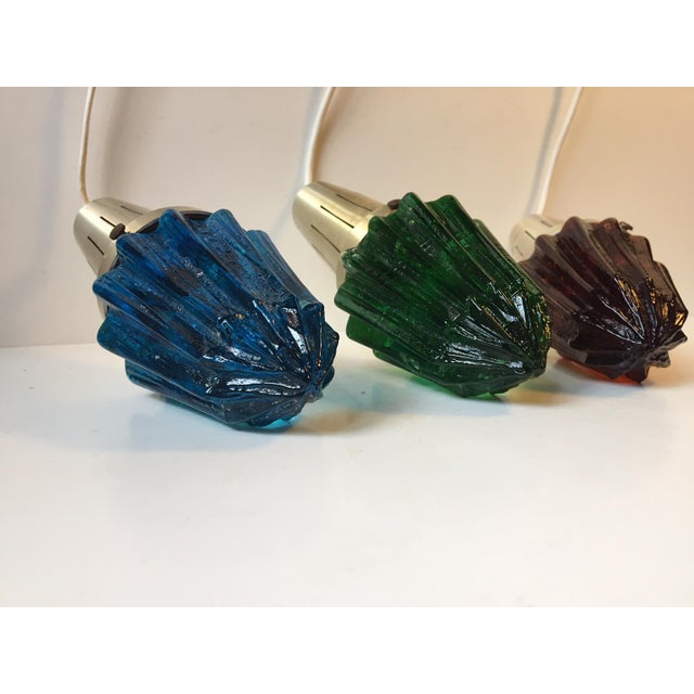 Metal Modern Icicle Pendant Lights by Vitrika, 1960s, Set of 3 For Sale - Image 7 of 10