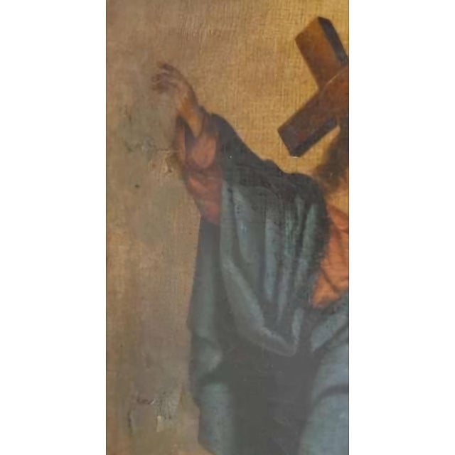 Christ Carrying the Cross, 1800s, Oil on Canvas & Wood, Framed For Sale - Image 5 of 9