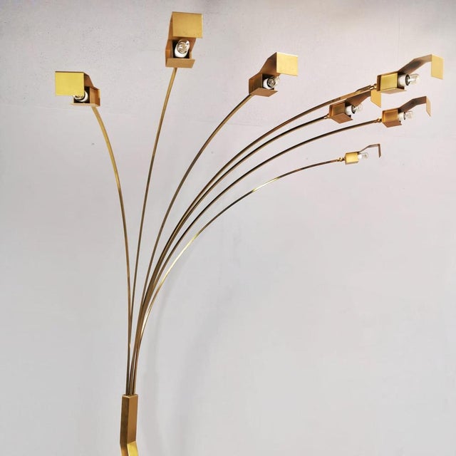 1970s Floor Lamp with 7 Lights, 1970s For Sale - Image 5 of 18
