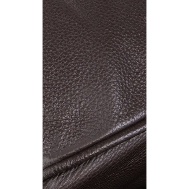 Hancock & Moore 3 Seat Leather Loveseat Sofa For Sale - Image 13 of 16