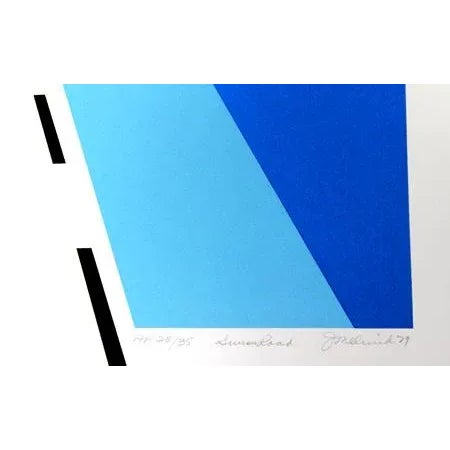 Artist: Joan Melnick, American (1942 - ) Title: Swiss Road Year: 1979 Medium: Serigraph, signed and numbered in pencil...