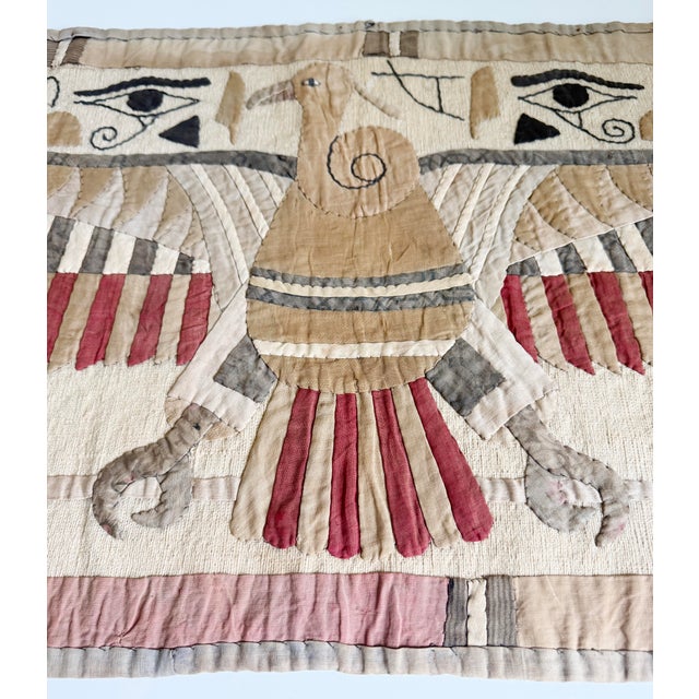 1920s Egyptian Revival Khayamiya Textile Wall Hanging For Sale - Image 11 of 16