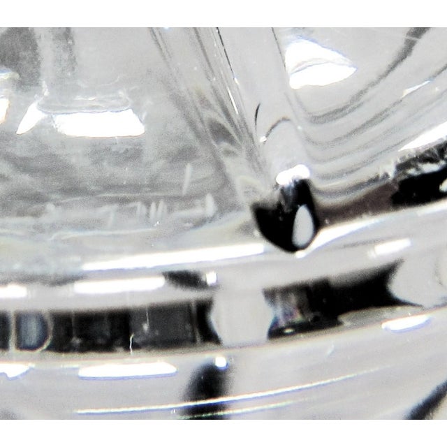 Transparent Mid 20th Century 12" Cylinder Shaped Cut Crystal Glass Vase For Sale - Image 8 of 13
