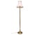 Brown Vintage Slender Column Brass Floor Lamp, 1930 For Sale - Image 8 of 8