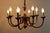 Brutalist Large Italian Brutalist Bronze Chandelier, 1960s For Sale - Image 3 of 13