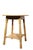 Peach Shabby Chic Rustic Farmhouse Painted Side Table Stand C. 1930/40's For Sale - Image 8 of 8