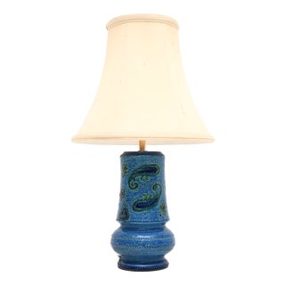 Vintage Italian Ceramic Table Lamp by Aldo Londi for Bitossi, 1960 For Sale