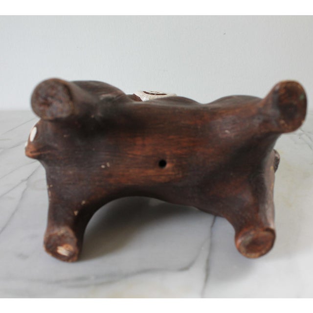 Mid-Century Ceramic Pottery Ram Figure For Sale - Image 12 of 12