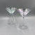 Iridescent Faceted Mouth-Blown Martini Glasses, Set of 2 For Sale - Image 12 of 14