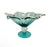 Glass Vintage Murano Italy Art Glass Footed Pedestal Centerpiece Compote Bowl Large. For Sale - Image 7 of 9