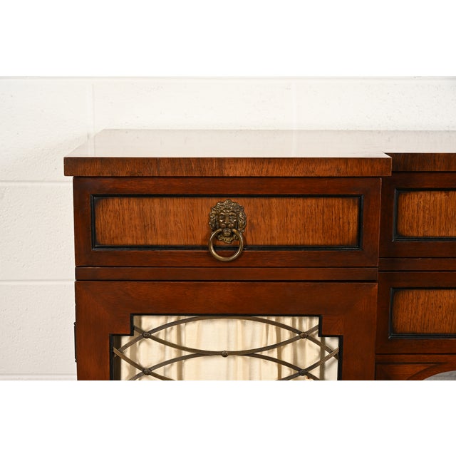 Kittinger English Regency Carved Mahogany Sideboard Buffet, Circa 1960s For Sale - Image 11 of 17