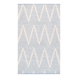 Pasargad Home Simplicity Aqua Cotton Area Rug- 4' 0" X 6' 0" For Sale