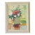 1990s Original Art Painting on Canvas Red Poppy and Daizies Signed Framed For Sale