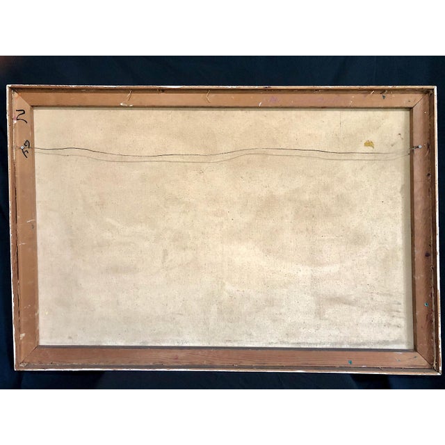 A Large, Bold and Intimate Mid-Century Painting by Larsen For Sale In San Francisco - Image 6 of 7