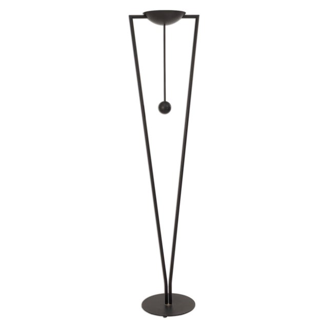 Late 20th Century Post Modern Pendulum Torchiere Floor Lamp by Ron Rezek For Sale In Detroit - Image 6 of 6
