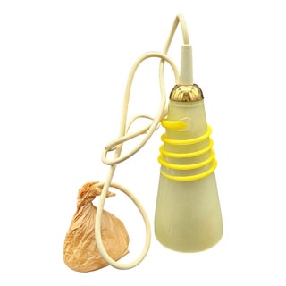 Mouth-Blown Glass Ceiling Lamp, 1950s For Sale