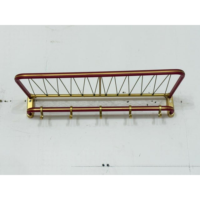 Mid-Century Modern Wall-Mounted Coat Rack, 1960s For Sale - Image 3 of 9